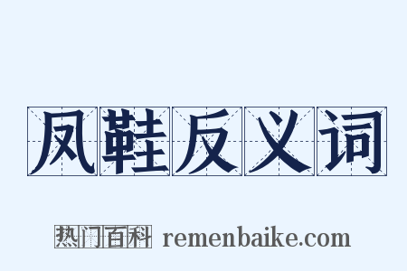 凤鞋反义词是什么意思的图片